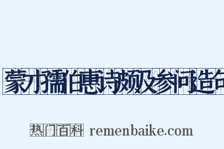 蒙才孺伯惠诗颇及参问造句是什么意思的图片